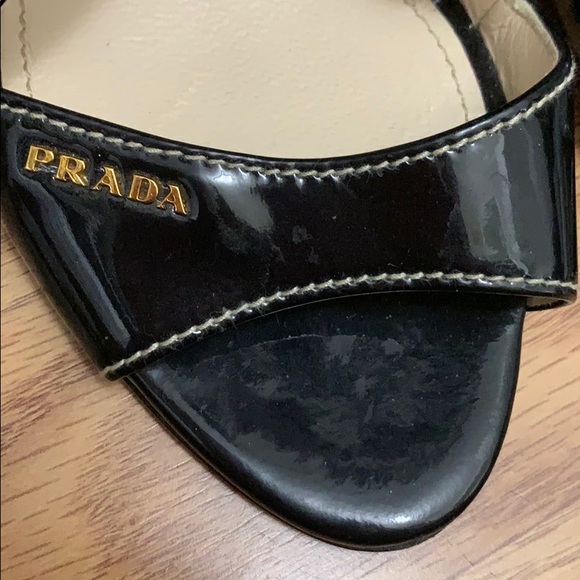 Authentic Prada wedge patent - Picture 2 of 5